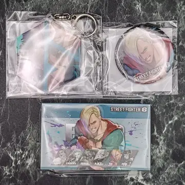 스트리트 파이터 6 에드 카프 복권 키링 메모장 캔뱃지