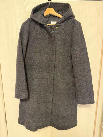 GLOBAL WORK 후드 부착 롱 코트 L 사이즈