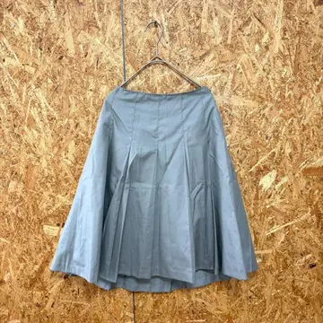 NATURAL BEAUTY BASIC 무릎 기장 스커트 플리츠 그레이 M