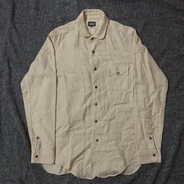 BLACK SIGN 베이지 버튼업 긴팔 셔츠