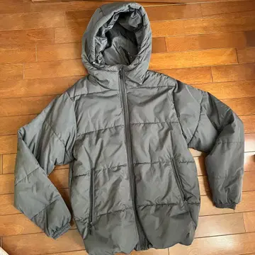 가격 인하 새상품 남성용 다운 파카 히트 패디드 블루종 그레이 M 사이즈