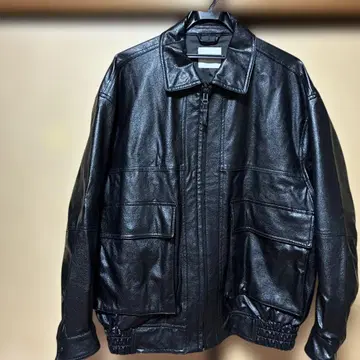 FREAK'S STORE 블랙 페이크 가죽 자켓 M 사이즈