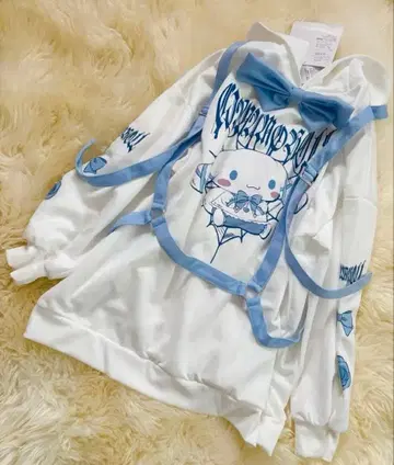 시나몬 후드티 L 사이즈 새상품 후드티 원피스 2WAY 레그 워머