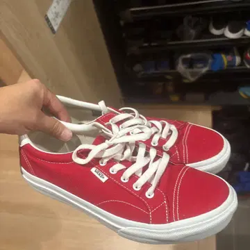 VANS 레드 캔버스 스니커즈