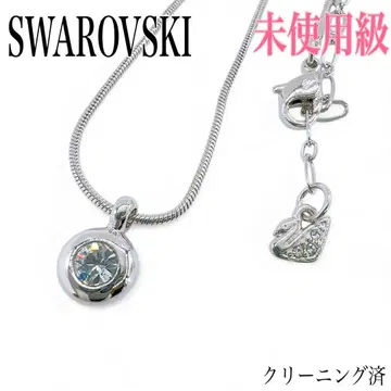 [ 새상품급 ] 스와로브스키 베라 목걸이 크리스탈 실버 스네이크 체인