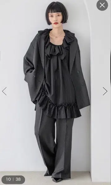 LOWRYS FARM 라나테크 와이드 팬츠 M 사이즈