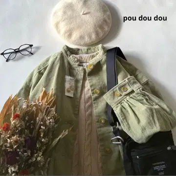 a1631* 새상품 푸두두 코듀로이 스탠드 카라 자켓