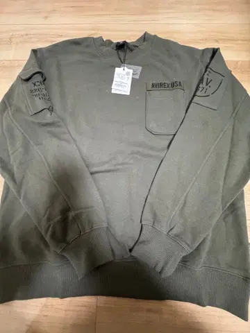 AVIREX USA 트레이닝복 올리브 그린