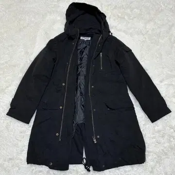 내추럴 뷰티 베이직 / 라이너 포함 롱 코트 / 블랙 / 블랙