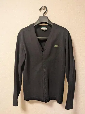 LACOSTE 블랙 가디건 M 사이즈