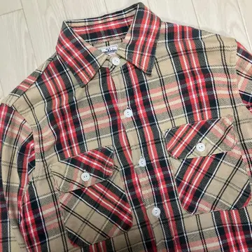 DENIME 플란넬 셔츠 밑단 있음 밑단 플란넬