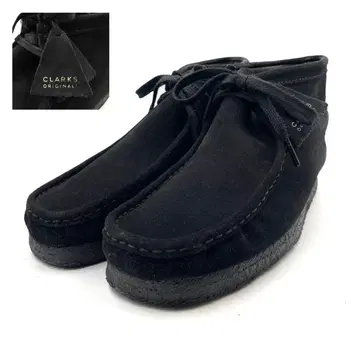 [컨디션 최상] 클락스 왈라비 부츠 스웨이드 블랙 UK10 1/2