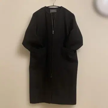 Spick&Span 비버 프론트 ZIP 코트 블랙 34