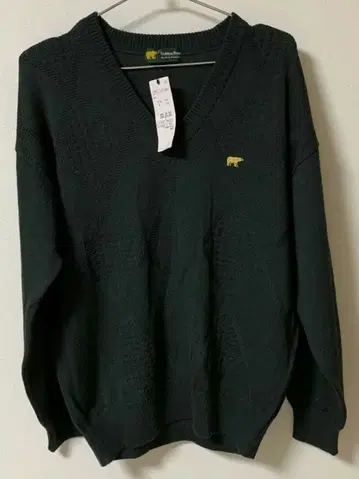 새상품 남성용 L 사이즈 GoldnBear 골든베어 V넥 니트