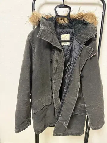 다크 그레이 모즈 코트 밀리터리 자켓