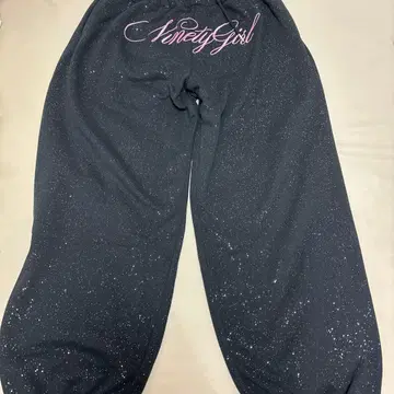 9090girl Cross Logo glitter Sweat Pants