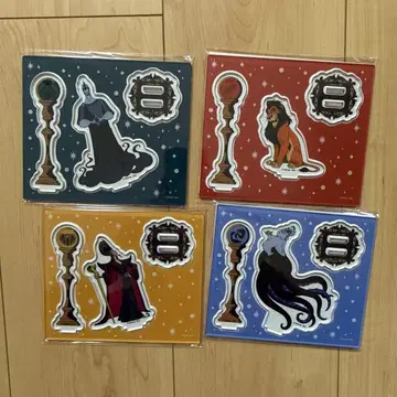 디즈니 빌런즈 아크릴 스탠드 세트 4종