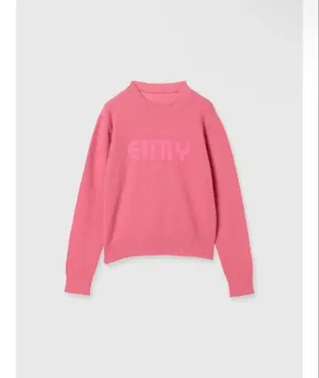 eimy istoire EIMY 로고 니트 푸샤 핑크