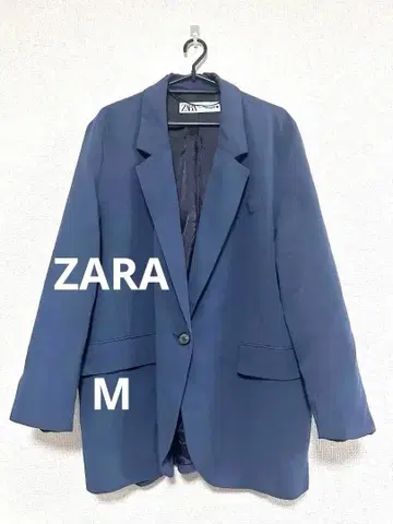 ZARA 네이비 블루 테일러드 자켓
