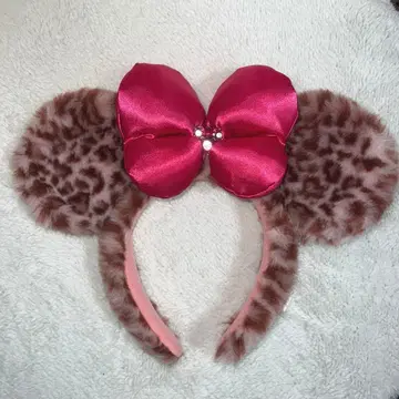 미니 레오파드 무늬 머리띠