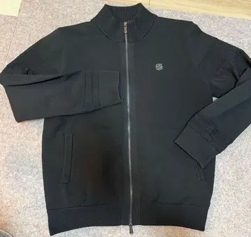 새상품급 세인트 앤드류스 천축 안감 부착 니트 블루종