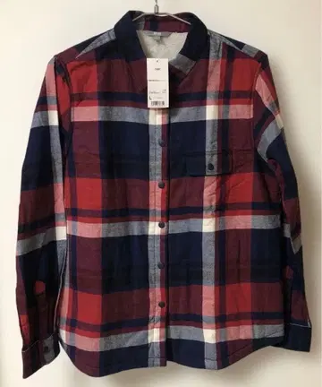 택 포함 새상품 유니클로 플란넬 보아 셔츠 긴팔 L