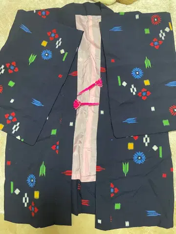 네이비 꽃무늬 겉옷 당일 발송