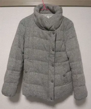 쿠미쿄쿠 믹스 트위드 다운 재킷