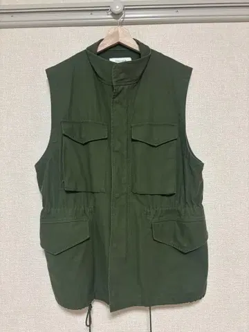 FREAK'S STORE 올리브 코튼 베스트 M