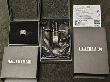 [ 미사용품 ] FF16 클라이브 & 조슈아 이어커프 & 펜던트 2세트