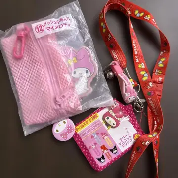 산리오 마이멜로디 마이멜로 5종 스트랩 배지 마스코트 클립