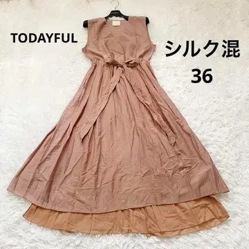 투데이풀 코튼 실크 원피스 카슈쿨 더스티 핑크 리본 36