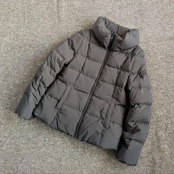 MUJI 무인양품 다운 자켓 다크 그레이 스탠드 카라 M