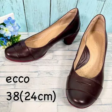 새상품급! [ ecco ] (38) 코인 로퍼 펌프스 가죽 컴포트 24