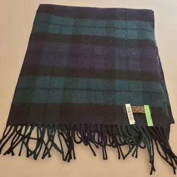 그린 체크 머플러