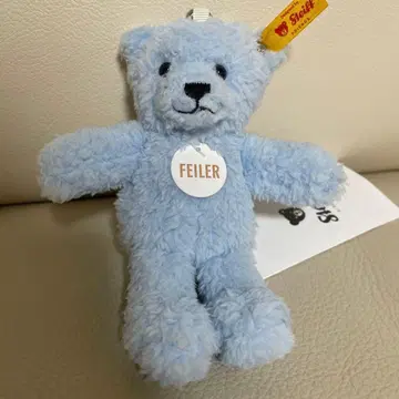 슈타이프 steiff FEILER 스카이블루 곰 모양 키링