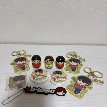 BTS 제이홉 키링 클리어 카드 캔뱃지 쿠너트 세트