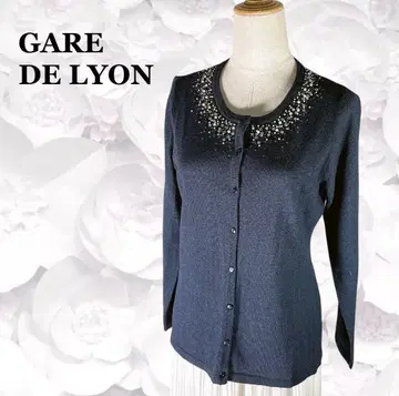 [가데리] 가디건 M 네이비 비쥬 비즈 긴팔