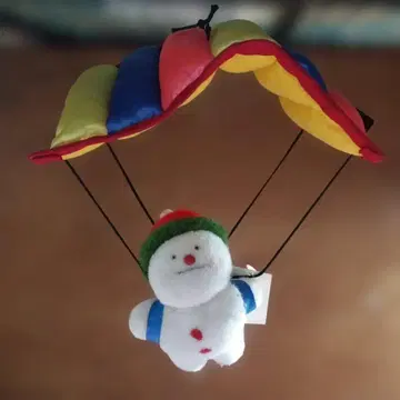 패러글라이더 눈사람 봉제 인형