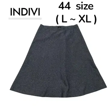 INDIVI 플레어 스커트 44 사이즈 (L~XL)