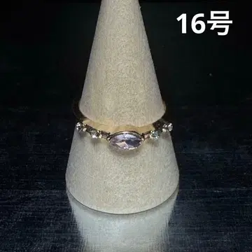 빈티지 패션 반지 골드 16호 크리스탈 반지 레이어드