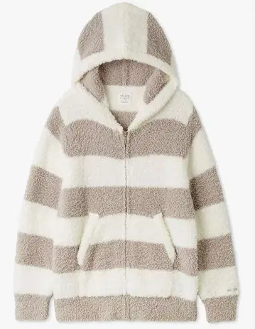 미사용 새상품 택 포함 젤라또피케 2 보더 후드티 모카