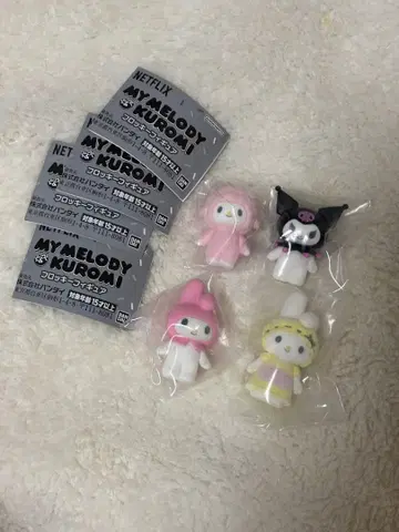 마이멜로디 쿠로미 Netflix 가챠 플로키 피규어 컴플리트