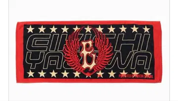 야자와 에이요시 페이스 타월 E하네 새상품 미개봉품 블랙/레드/골드풍