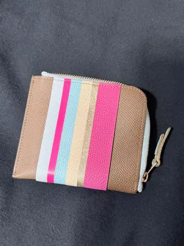 Riowa 스트라이프 디자인 코인 케이스