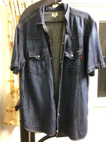 EDWIN 데님 셔츠 XL 사이즈
