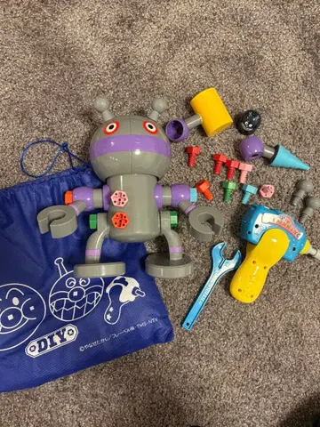 움직이는 나사 나사다다단 조립 DIY 호빵맨 완구