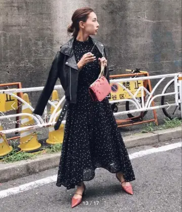 새상품급 아메리빈티지 파워 숄더 프릴 드레스