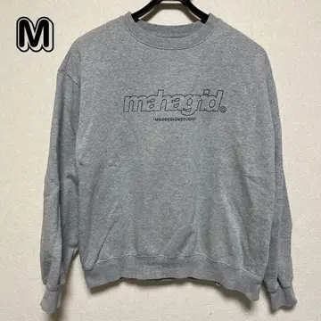 [레어] 한국 브랜드 mahagrid 맨투맨 M 그레이 마하그리드