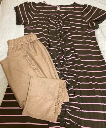 앤드러브 반팔 튜닉 팬츠 LL 묶음 판매